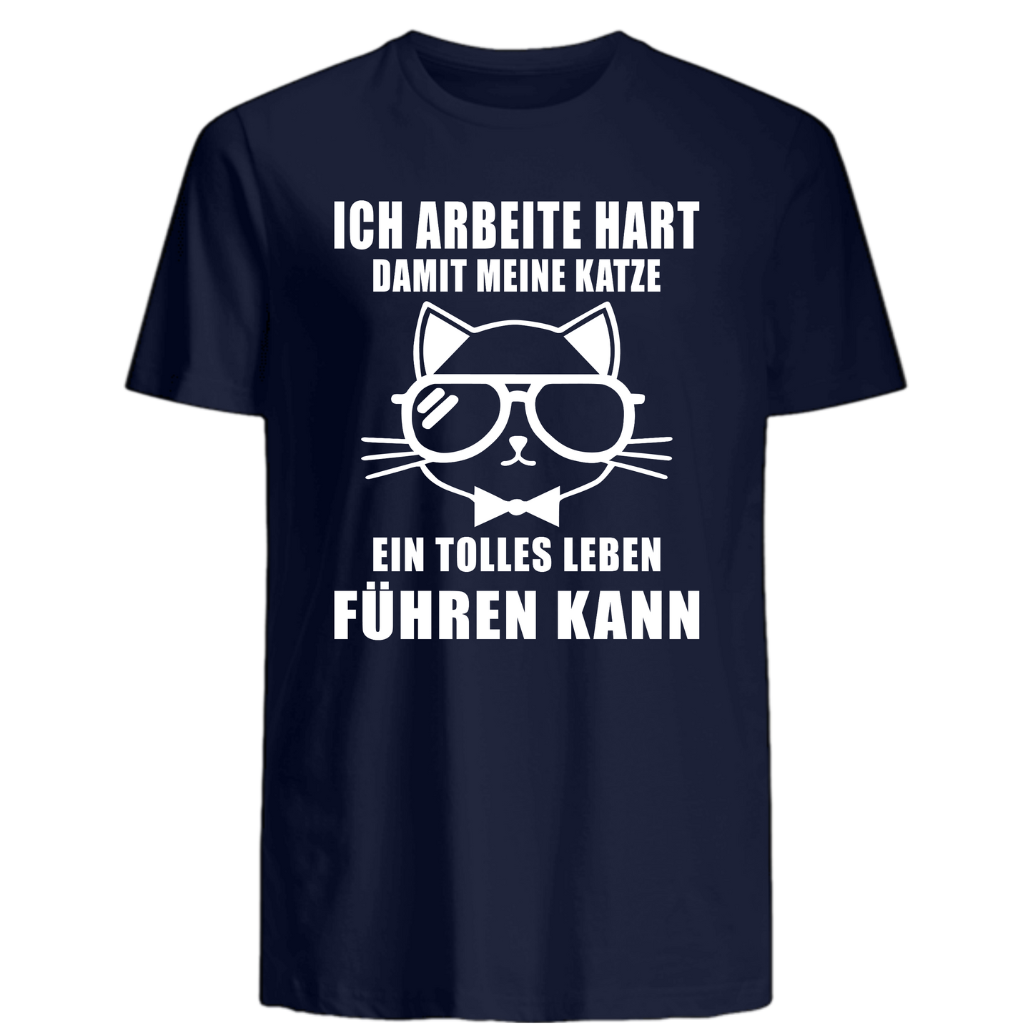 Ich arbeite hart für meine Katze - Shirt - Katzenlover
