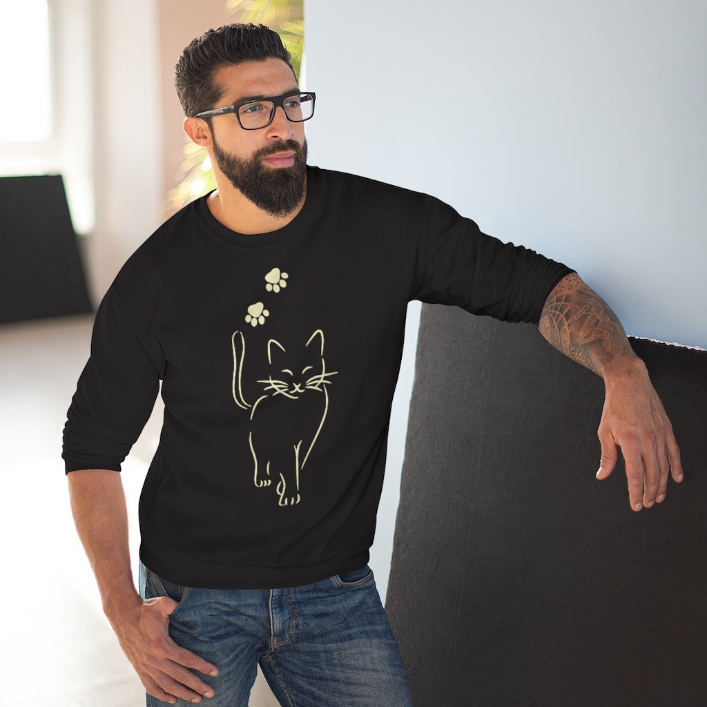 Katze Fußabdrücke - Pullover - Katzenlover