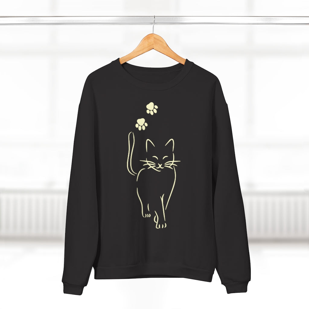 Katze Fußabdrücke - Pullover - Katzenlover