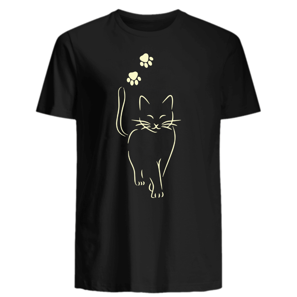 Katze Fußabdrücke - Shirt - Katzenlover