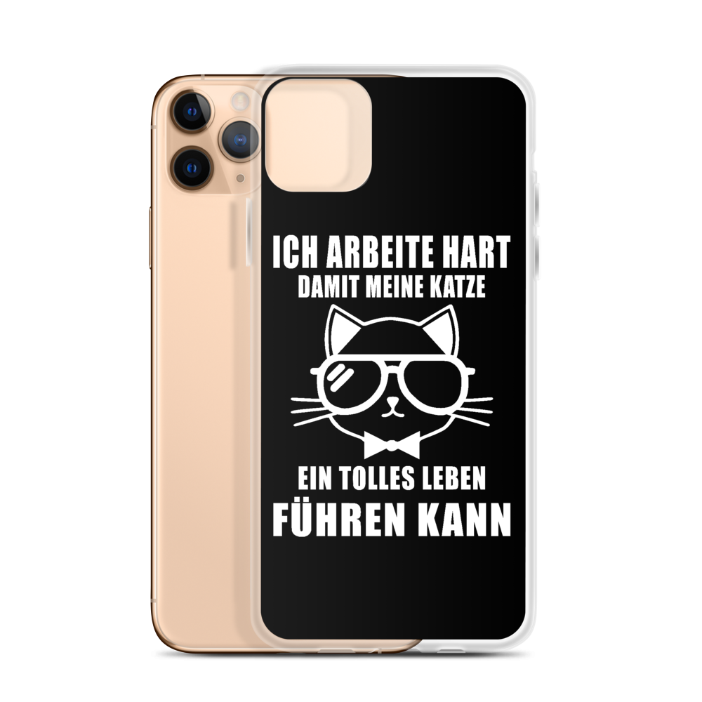 Ich arbeite hart - iPhone Hülle - Katzenlover