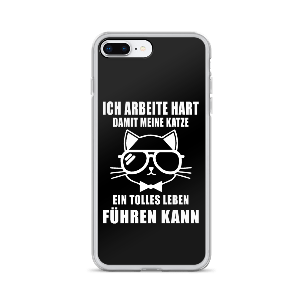 Ich arbeite hart - iPhone Hülle - Katzenlover