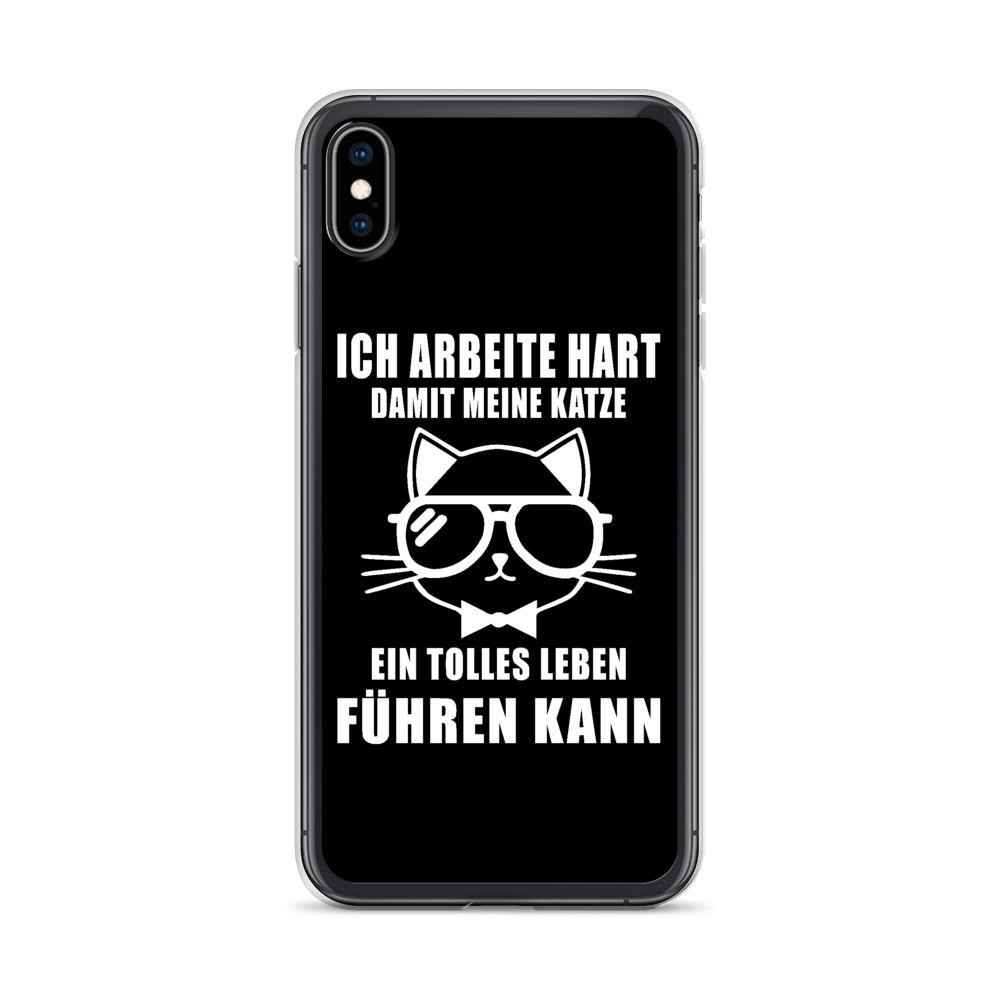 Ich arbeite hart - iPhone Hülle - Katzenlover