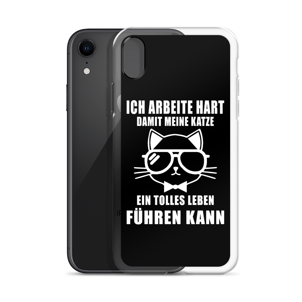 Ich arbeite hart - iPhone Hülle - Katzenlover