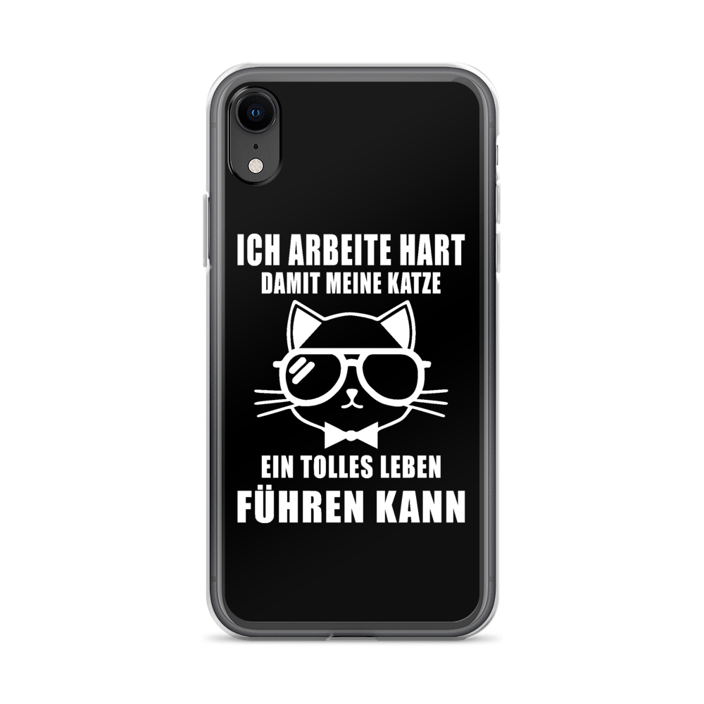 Ich arbeite hart - iPhone Hülle - Katzenlover