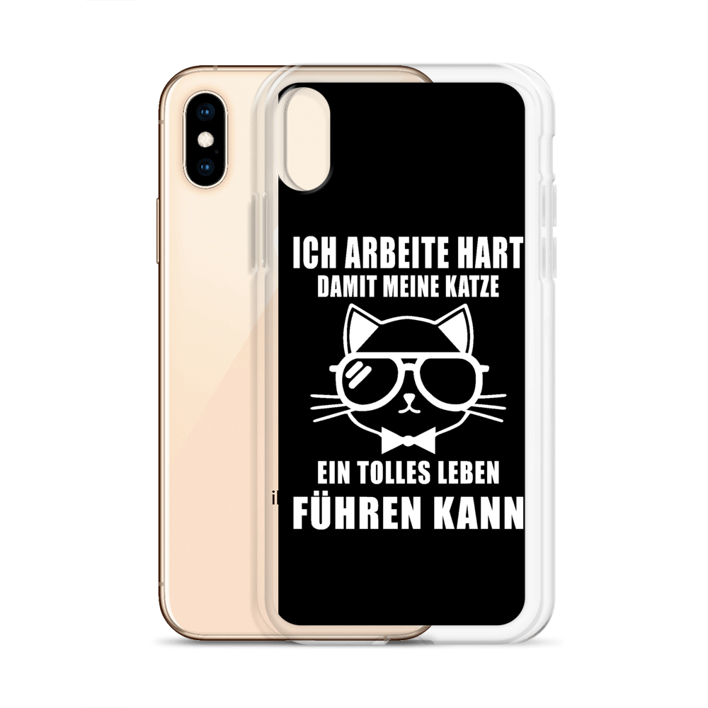 Ich arbeite hart - iPhone Hülle - Katzenlover