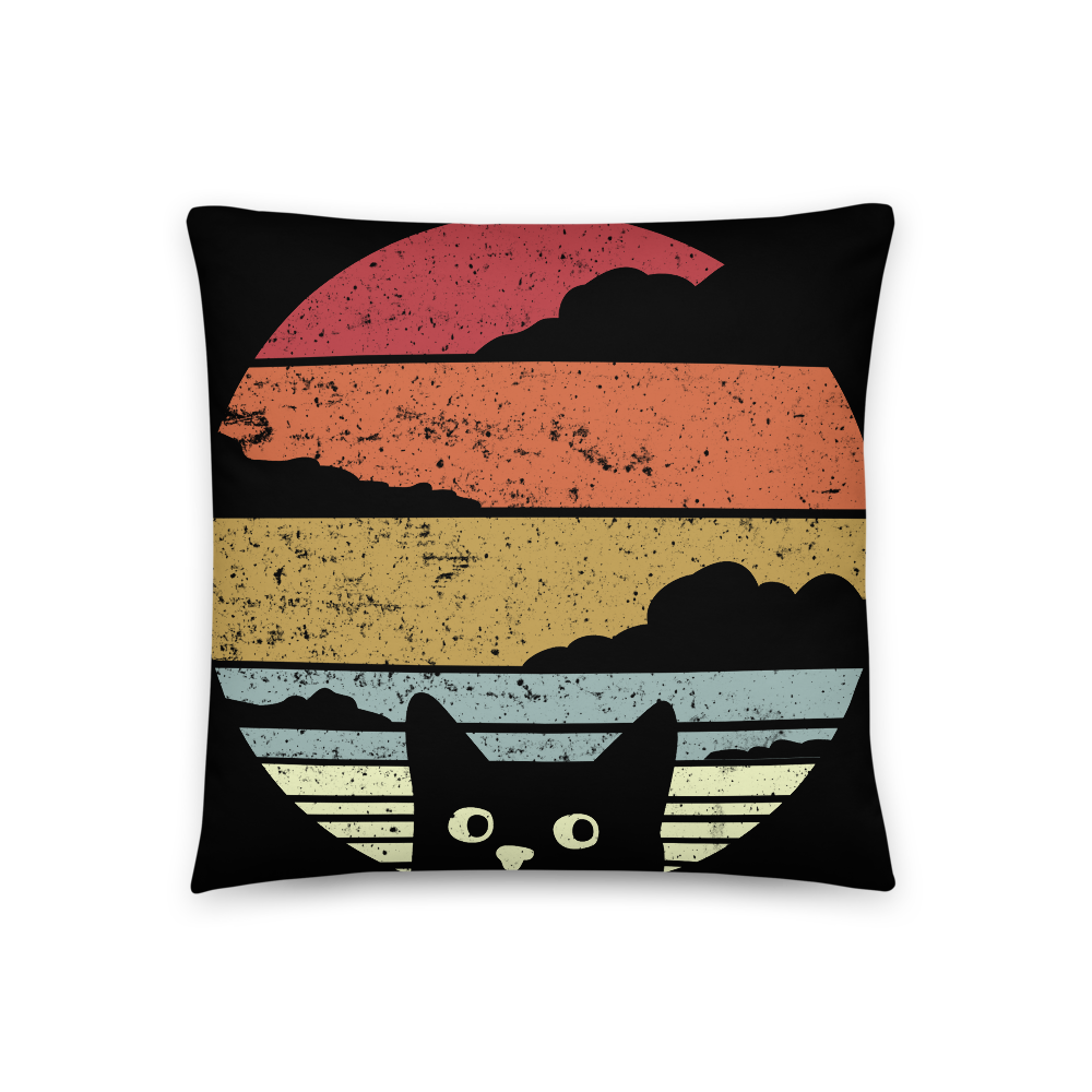 Jahrgang Cat - Kissen - Katzenlover