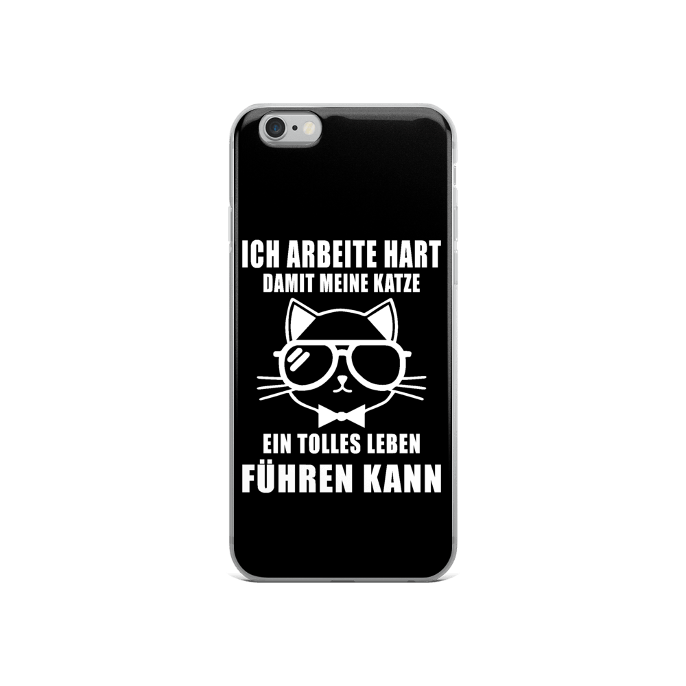 Ich arbeite hart - iPhone Hülle - Katzenlover
