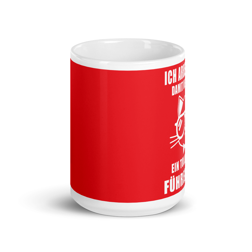 Ich arbeite hart - Tasse - Katzenlover