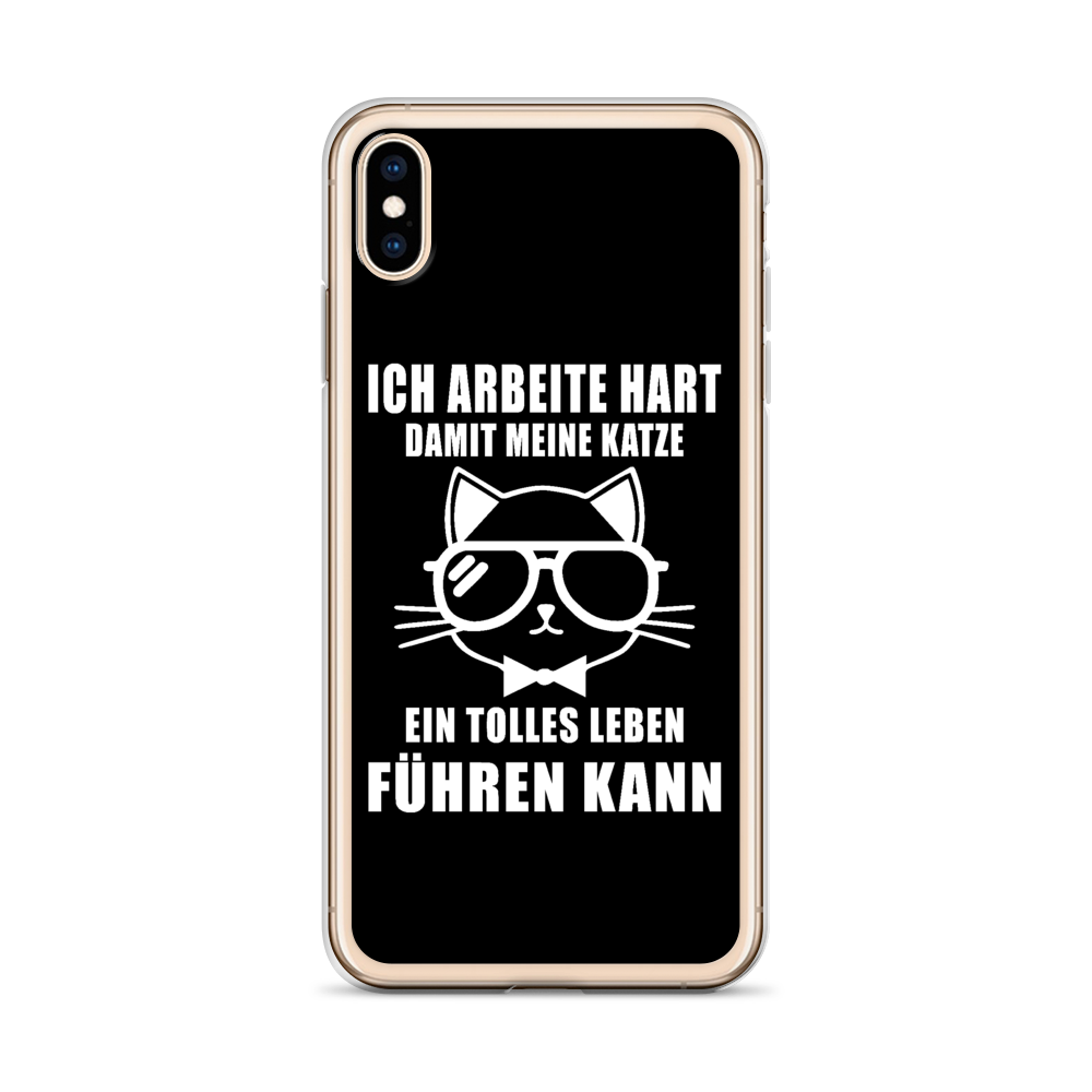 Ich arbeite hart - iPhone Hülle - Katzenlover