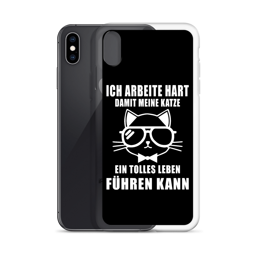 Ich arbeite hart - iPhone Hülle - Katzenlover