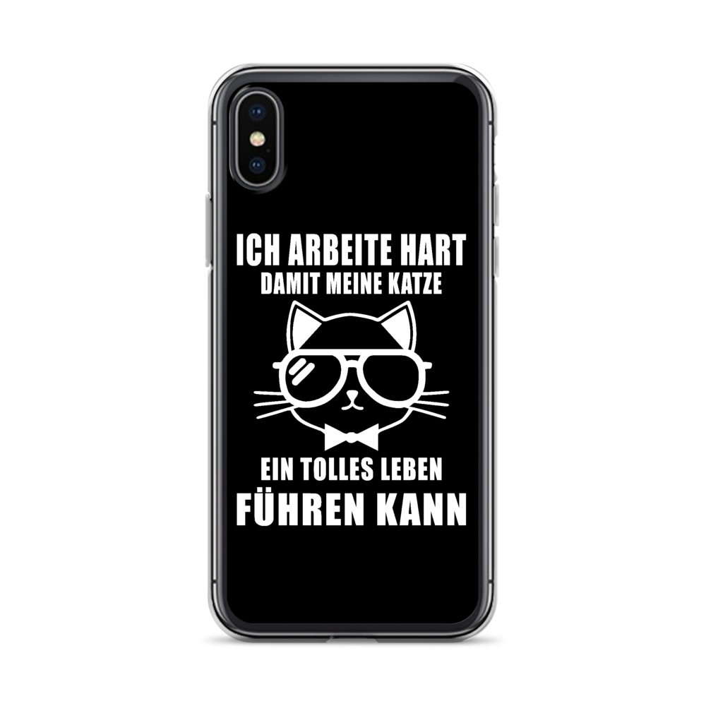 Ich arbeite hart - iPhone Hülle - Katzenlover
