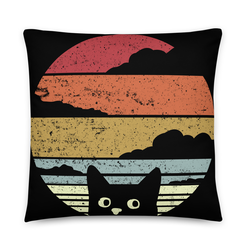 Jahrgang Cat - Kissen - Katzenlover