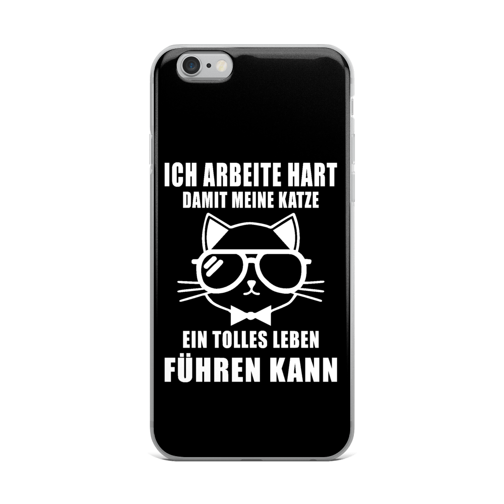 Ich arbeite hart - iPhone Hülle - Katzenlover