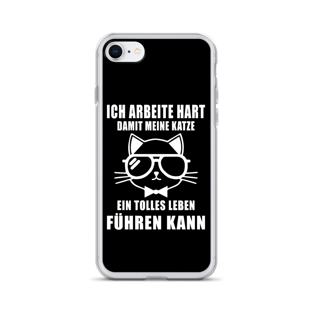 Ich arbeite hart - iPhone Hülle - Katzenlover