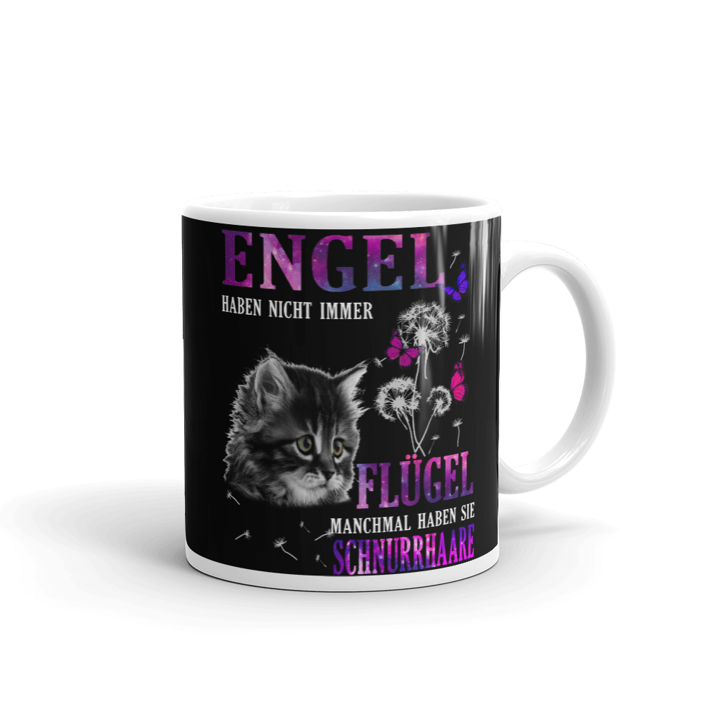 Engel haben Schnurrhaare - Tasse - Katzenlover