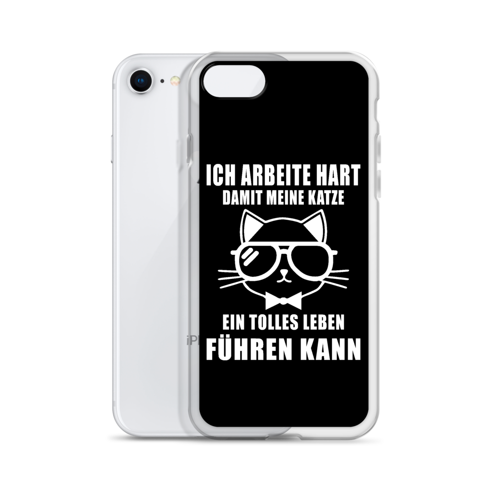 Ich arbeite hart - iPhone Hülle - Katzenlover