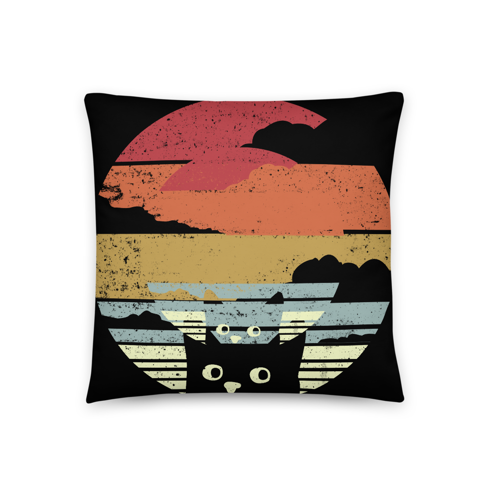 Jahrgang Cat - Kissen - Katzenlover