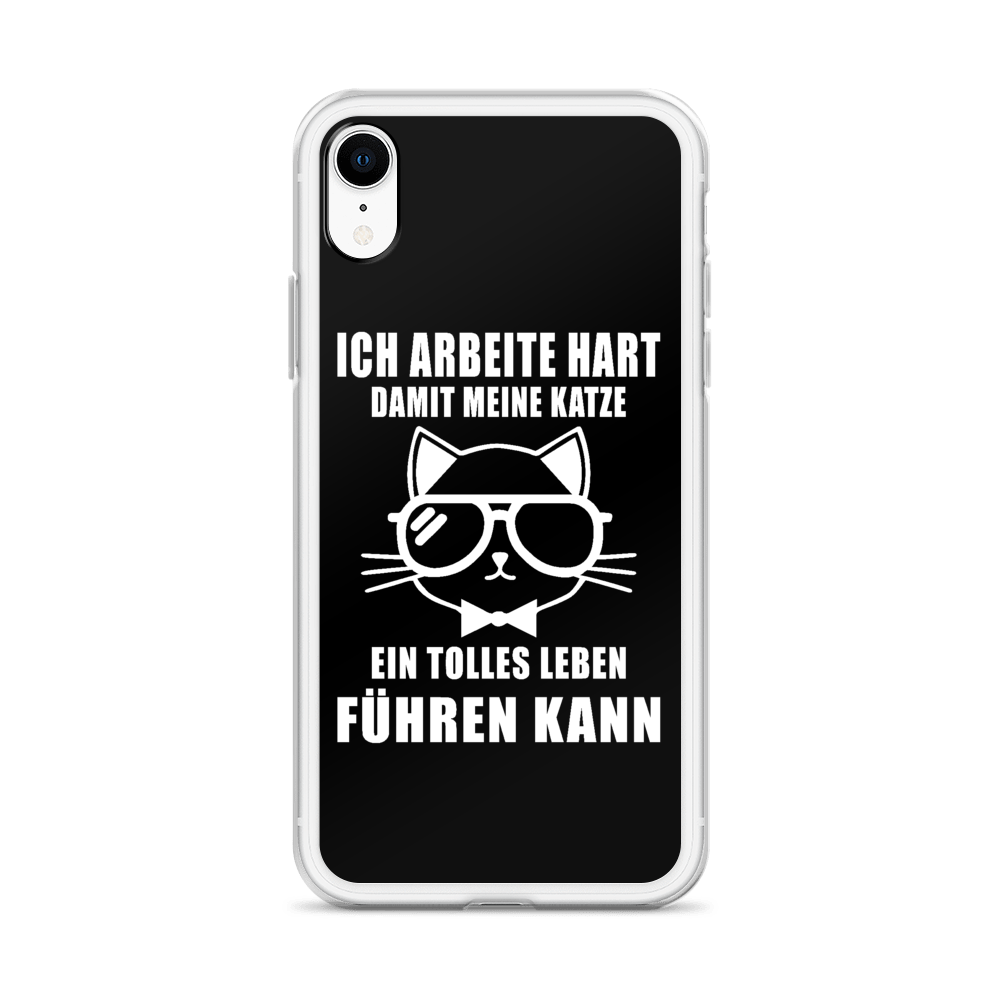 Ich arbeite hart - iPhone Hülle - Katzenlover