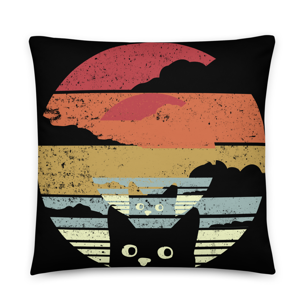 Jahrgang Cat - Kissen - Katzenlover