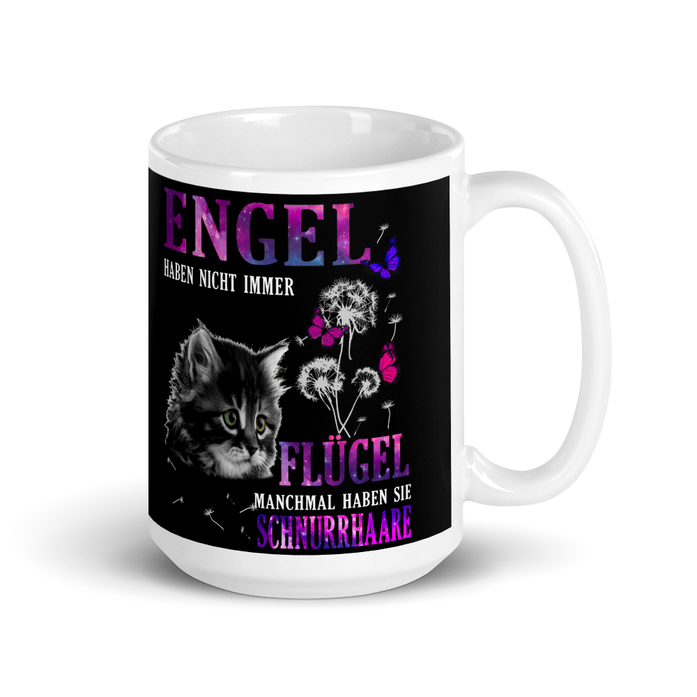Engel haben Schnurrhaare - Tasse - Katzenlover