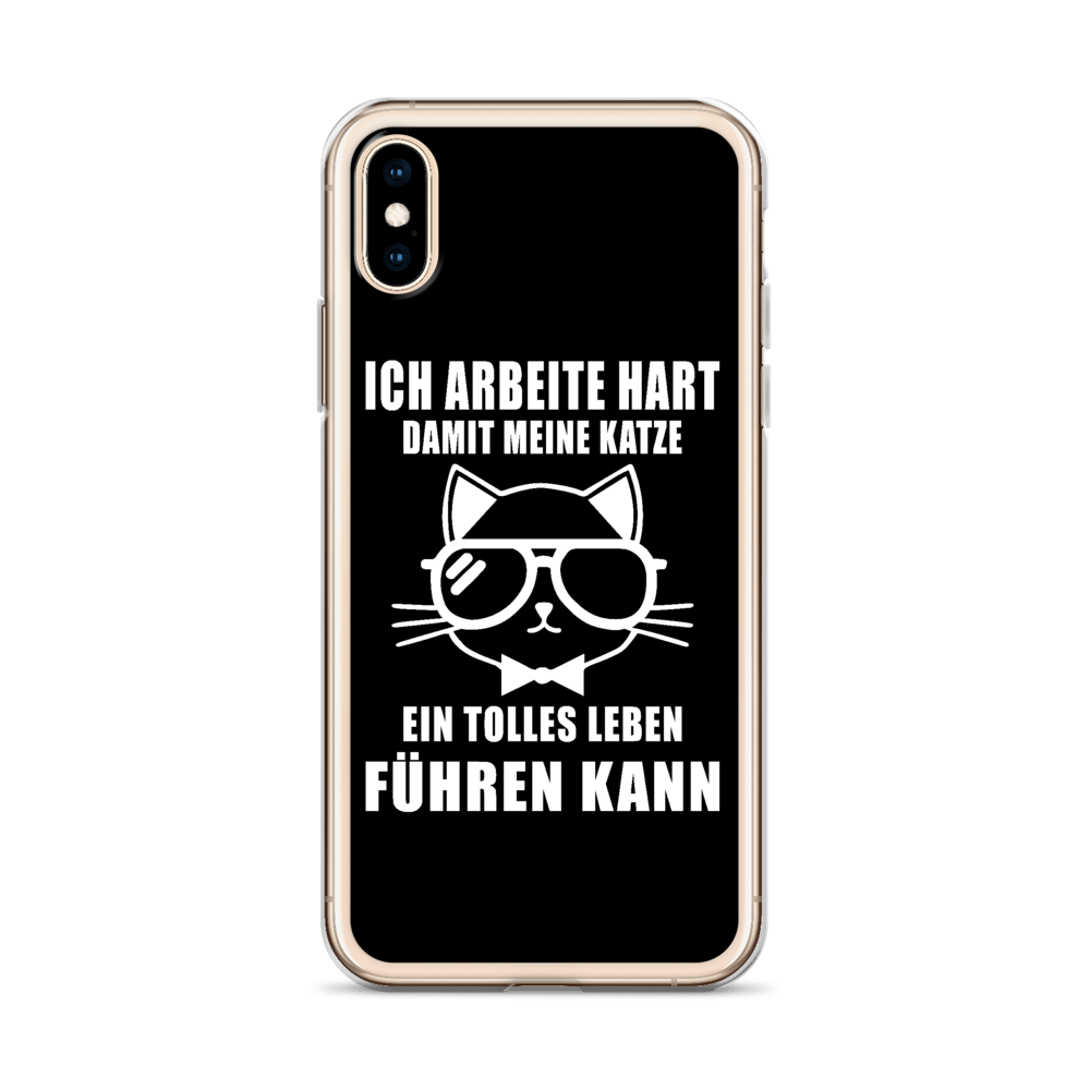 Ich arbeite hart - iPhone Hülle - Katzenlover