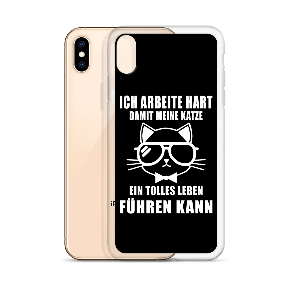 Ich arbeite hart - iPhone Hülle - Katzenlover