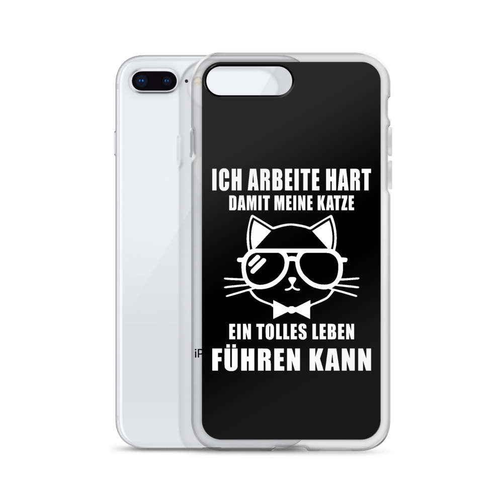 Ich arbeite hart - iPhone Hülle - Katzenlover