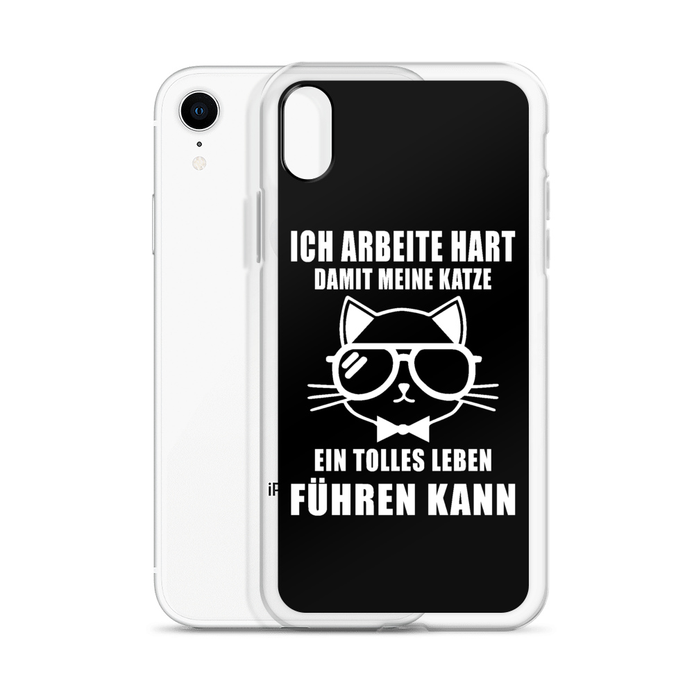 Ich arbeite hart - iPhone Hülle - Katzenlover
