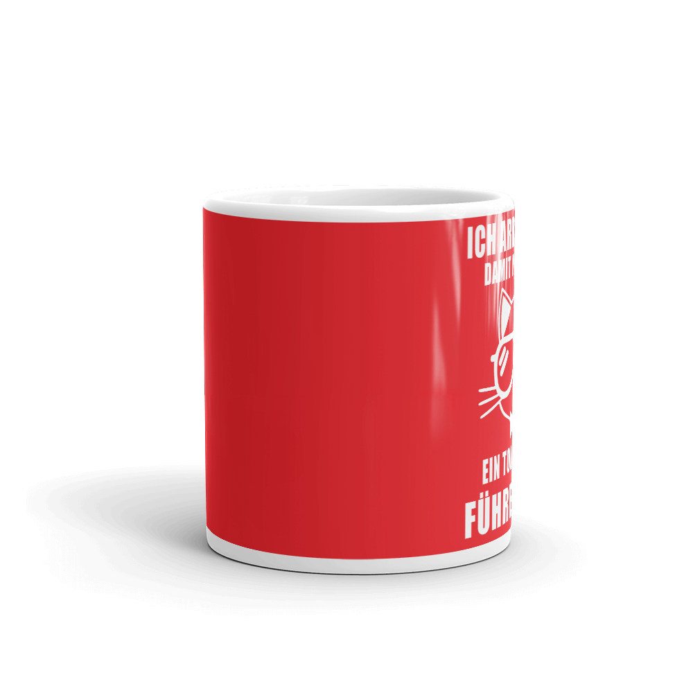 Ich arbeite hart - Tasse - Katzenlover