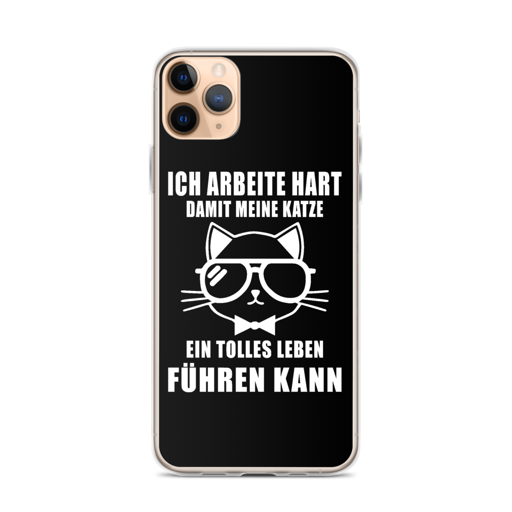 Ich arbeite hart - iPhone Hülle - Katzenlover