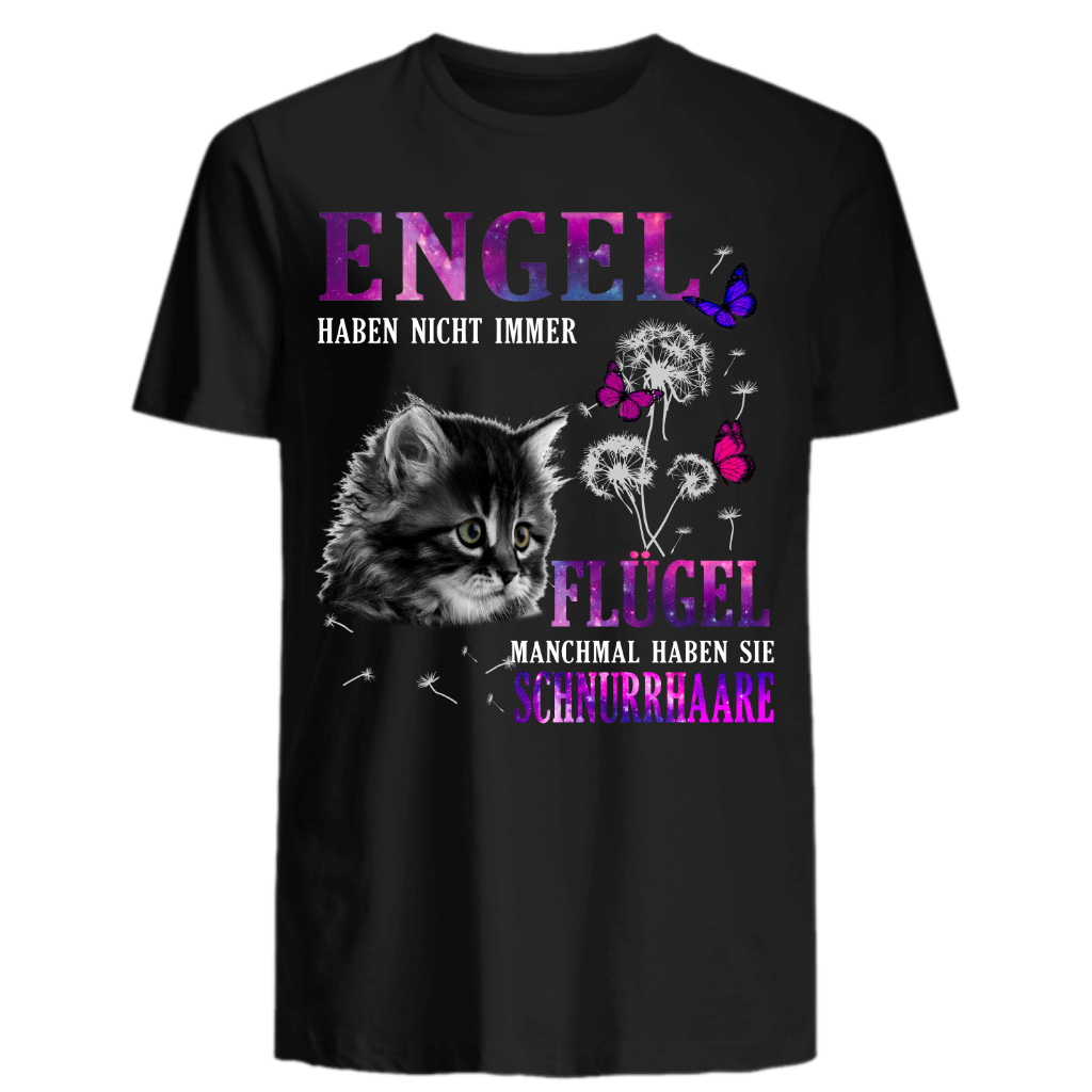 Engel haben Schnurrhaare - Shirt - Katzenlover