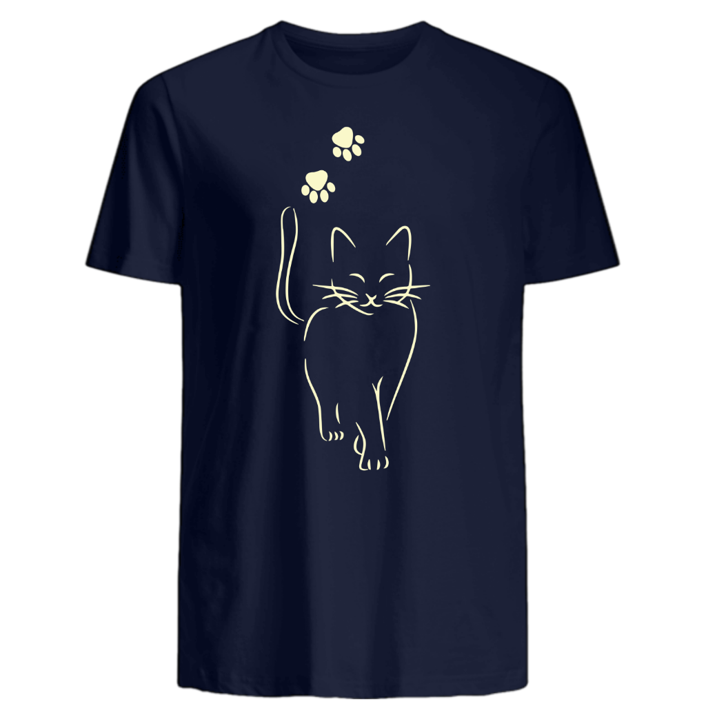 Katze Fußabdrücke - Shirt - Katzenlover
