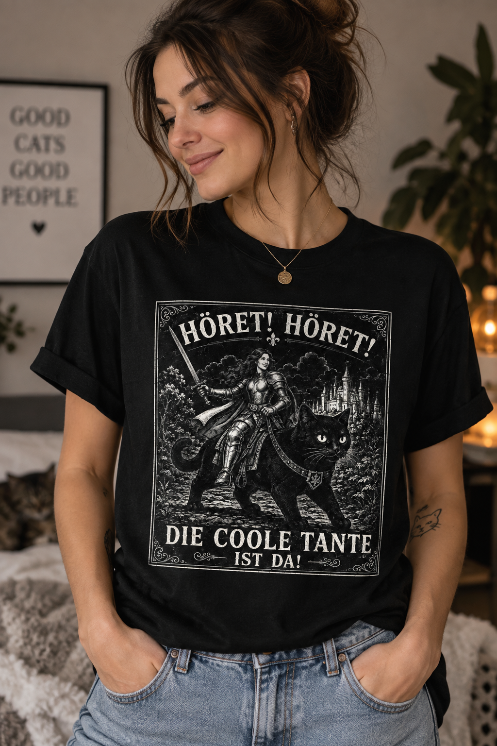 Coole Tante – Katzen T-Shirt