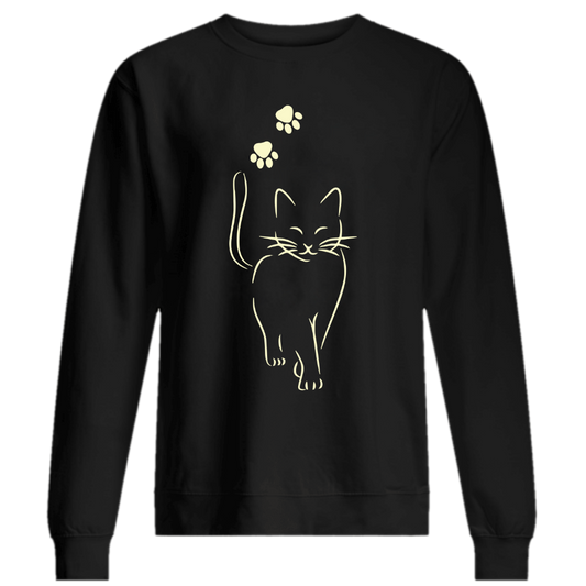Katze Fußabdrücke - Pullover - Katzenlover