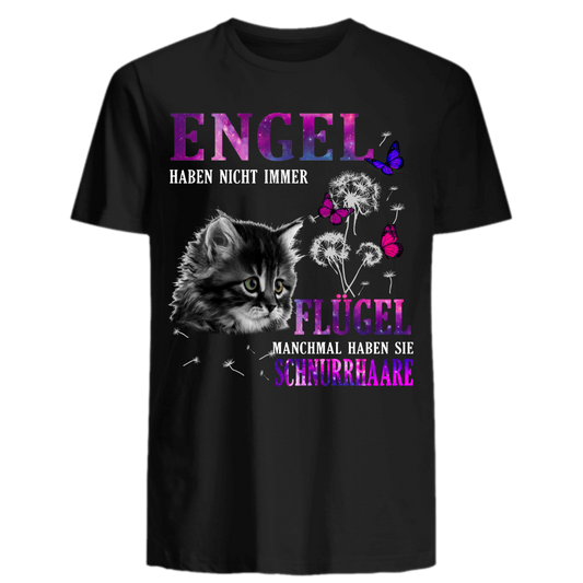 Engel haben Schnurrhaare - Shirt - Katzenlover